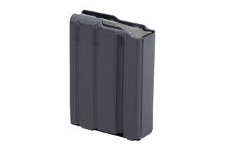 D&H Industries Aluminum 5.56 NATO 10-round magazine with laser welded body, Magpul anti-tilt follower, and grey finish